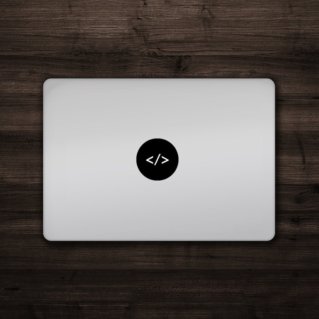 Html Code Clossing Tag Sticker - สติ๊กเกอร์ Macbook รูปลอกแล็ปท็อป