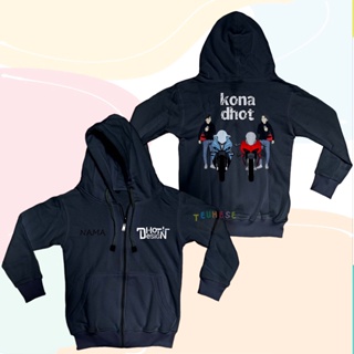 (ฟรีชื่อ) เสื้อกันหนาวเด็ก มีซิป ลายตัวละครอนิเมชั่น DHOT DESIGN "KONA DHOT" วัสดุหนา