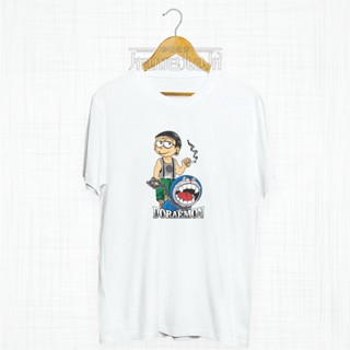 เสื้อยืด ผ้าฝ้าย พิมพ์ลายอนิเมะ Nobita X doraemon The Tugh KAMEHAKI Combed 30s พรีเมี่ยม