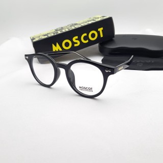 ใหม่ MOSCOT 58869B ขนาด สีดํามันวาว 49-23-151. กรอบแว่นตา