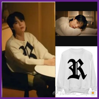 เสื้อกันหนาว พิมพ์ลาย JIMIN BTS park JM Bangtan สีขาว