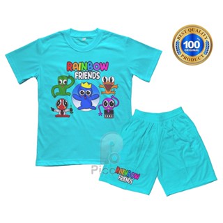 (ฟรีชื่อ) เสื้อยืด พิมพ์ลาย RAINBOW FRIENDS UNISEX RAINBOW FRIENDS