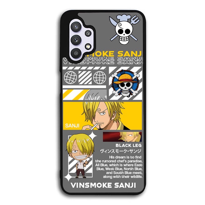 Hardcase Casing Case Samsung Galaxy A12 A22 A31 A32 A42 A51 A52 A71 A72 Sanji One Piece AB1502