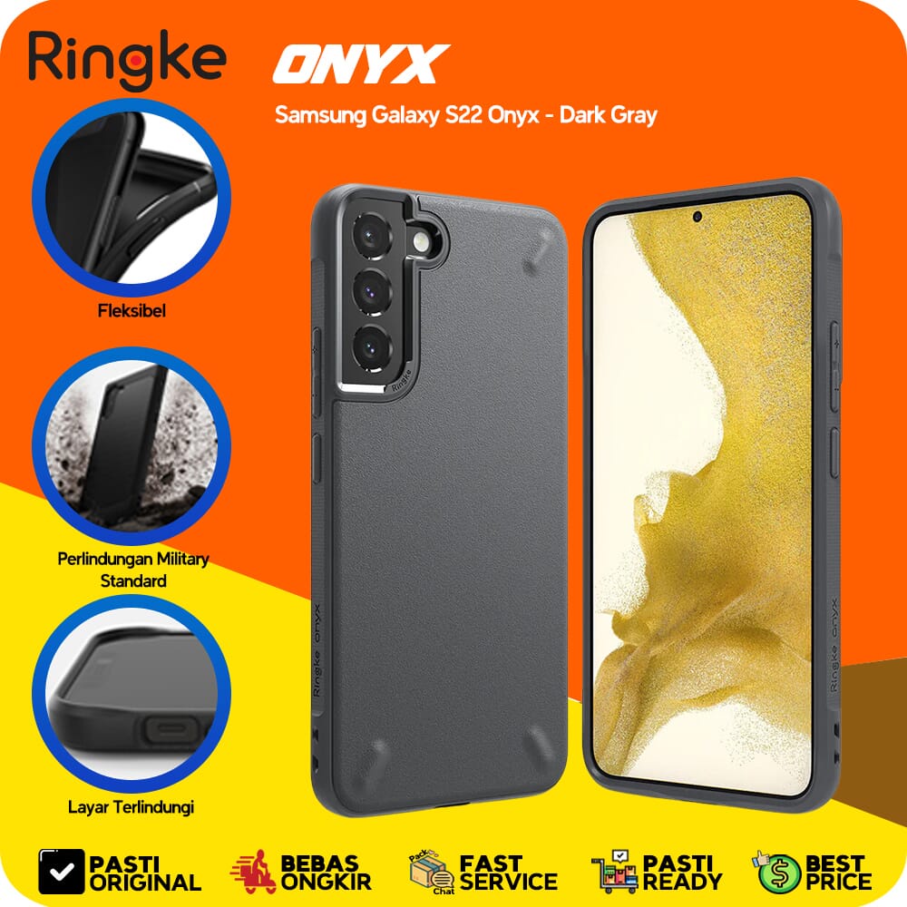 Ringke Galaxy S22 Ultra / S22 Plus / S22 Onyx กันกระแทก Softcase - S22-Gray