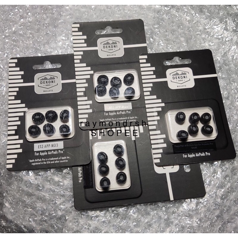 Dekoni FOAM EarTips สําหรับ AirPods PRO APPLE Original ไม่ใช่ SpinFit Ortofon