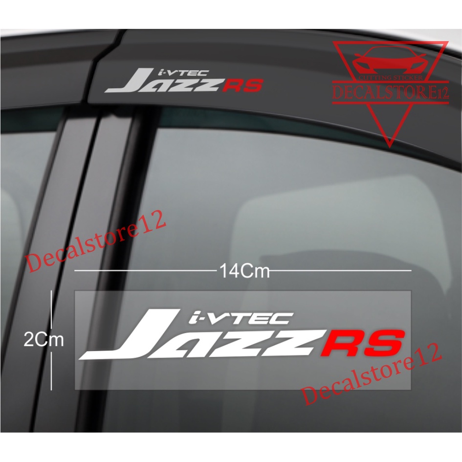 สติ๊กเกอร์ Honda jazz Car ตัดสติ๊กเกอร์ Gutter i-vtec jazz rs