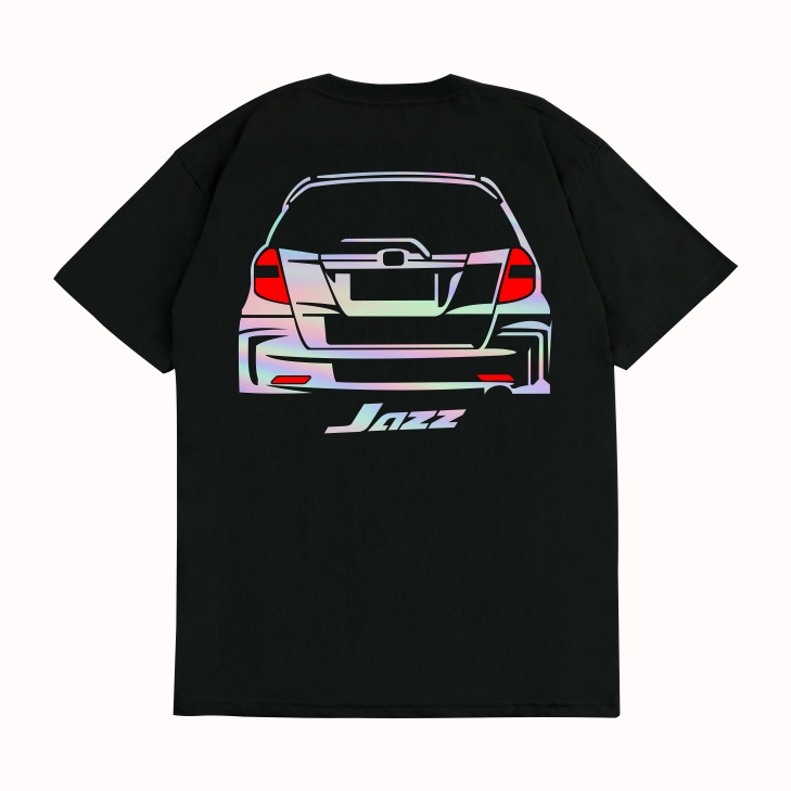 KRMK เสื้อยืด Unisex Distro พร้อม Honda Jazz GE8 REAR Hologram Car Image