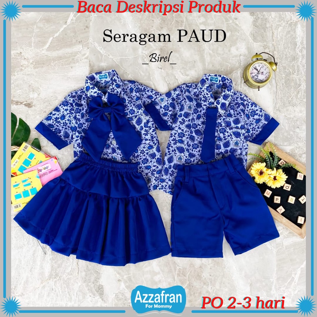 ชุด PAUD | ชุดชุดนักเรียนสําหรับเด็กหญิงและเด็กชาย | Azzafran สําหรับคุณแม่