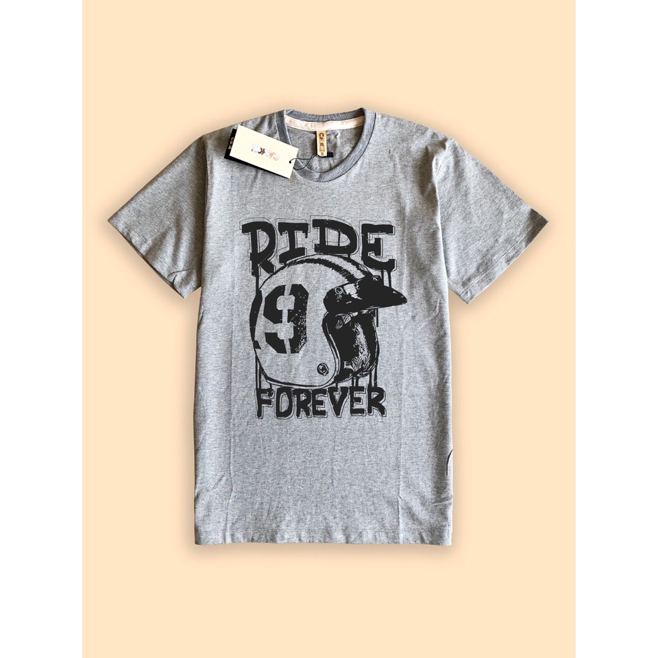 เสื้อยืดมอเตอร์ไซค์ CAMOE Racing Ride Forever Classic