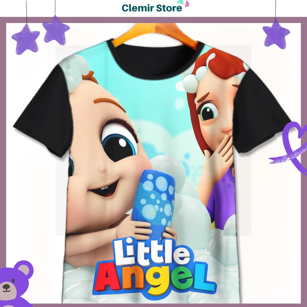 เสื้อยืด Baby John Little Angel Baby John Bath สําหรับเด็กอายุ 1-12 ปี | Baby John Little Angel Baby