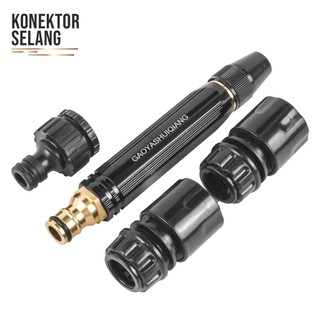 Allefix Kepala Semprotan Air Spray Water Stream Hose Nozzle Selang Multifungsi 3 in 1