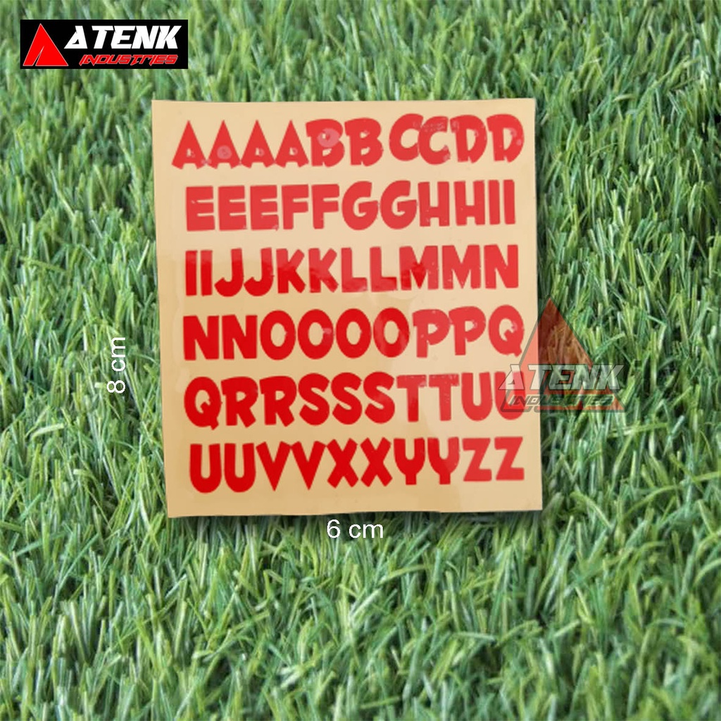 RAISED STICKERS/CUTTING STICKERS LETTER MODEL