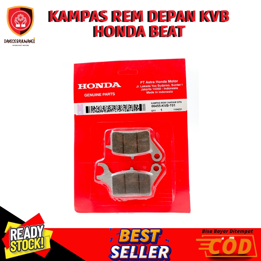 ผ้าเบรคหน้าสําหรับ Honda Beat, Vario 06455-KVB-T01
