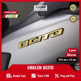 Ocito NMAX EMBLEM สติกเกอร์นูน ลายนูน 3D สําหรับติดตกแต่งรถจักรยานยนต์ YAMAHA NMAX France OCITO NMAX EMBLEM OLD NMAX OCITO EMBLEM OCITO NMAX NEW