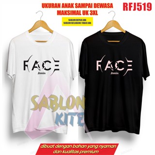 เสื้อยืด พิมพ์ลายโลโก้ kpop Park Jimin Face RFJ519