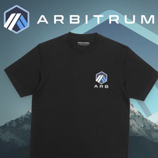 เสื้อยืด พิมพ์ลายโลโก้ Arbitrum ARB Crypto Arbitrum Ethereum Bitcoin