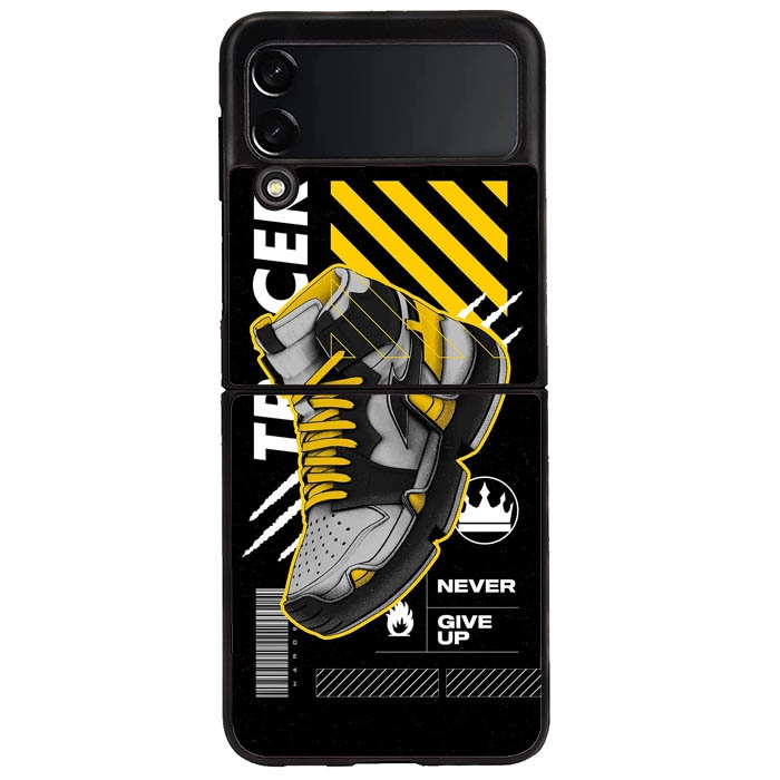 เคส Samsung Galaxy Z Flip 3 Z Flip 4 Never give up DF307