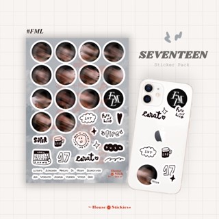 สติกเกอร์อัลบั้ม Kpop SEVENTEEN FML (Fanmade/Zipper)