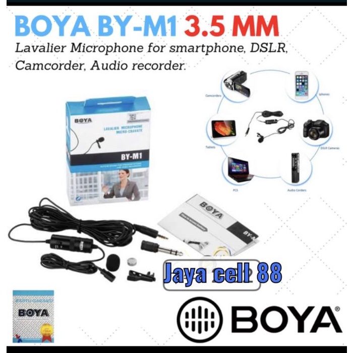 ไมโครโฟน Boya By-M1 ของแท้ 100% บันทึกเสียง และวิดีโอ