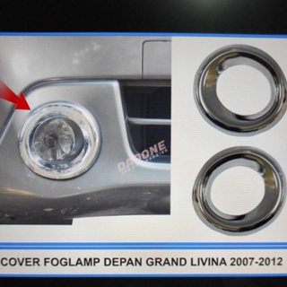 ฝาครอบแหวนไฟตัดหมอก กันชนหน้ารถยนต์ สีโครเมี่ยม สําหรับ nissan grand livina 2007 To 2012 2008 2009 2010 2011