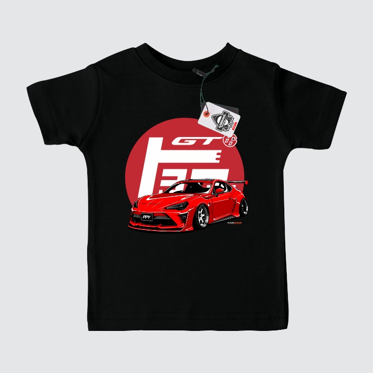 KRMK Unisex เด็ก Distro เสื้อยืด TOYOTA รถภาพ FT86 GT86 FT 86 GT 86 JDM V2