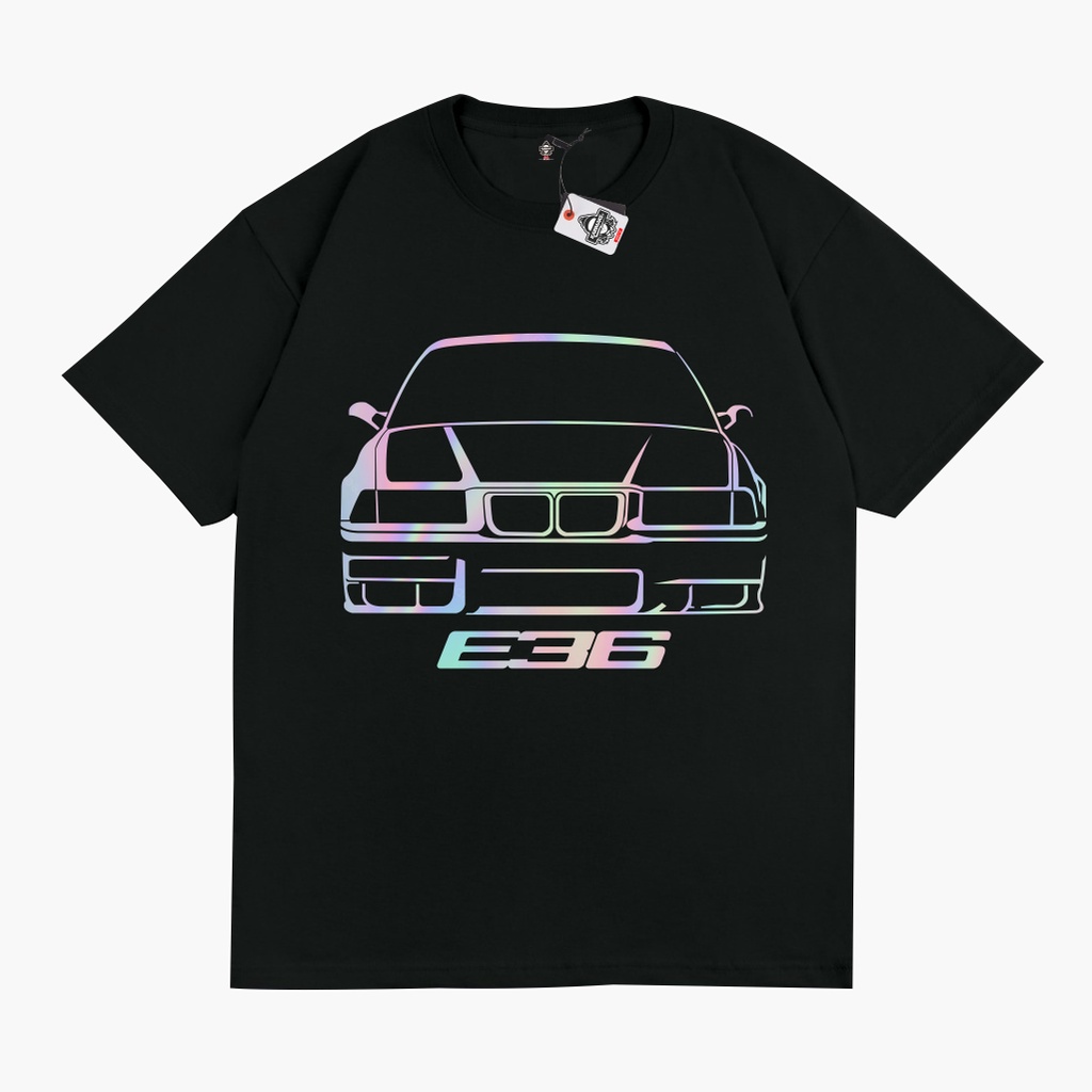 KRMK เสื้อยืด Unisex Distro พร้อม BMW E36 Car Image HOLOGRAM