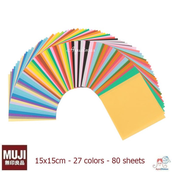 Muji - กระดาษ Origami ของญี่ปุ่น - กระดาษสี Origami