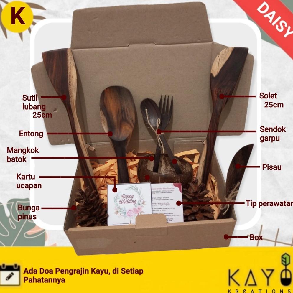 Kayu Daisy ของขวัญแต่งงาน Happy Wedding Anniversary วันเกิด Eid Al-Fitr วาเลนไทน์ปีใหม่อุปกรณ์ครัวไม