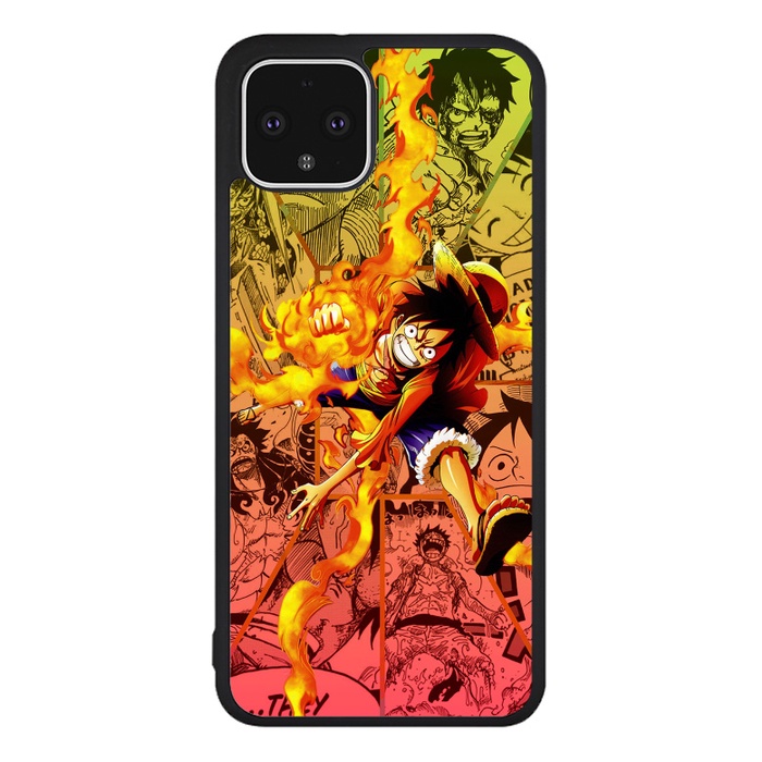Case Casing Softcase Hardcase Google Pixel 4a 4 5 6a 6 7a 7 Pro XL 5G Fire Luffy One Piece AO0076