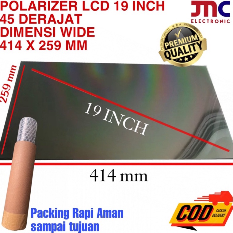 HOT POLARITIZER LCD 19 INCH 45 DEGREE POLAR POLAR POLARIZED LCD MONITOR PC 19IN POLARIS 19 INC 414 X