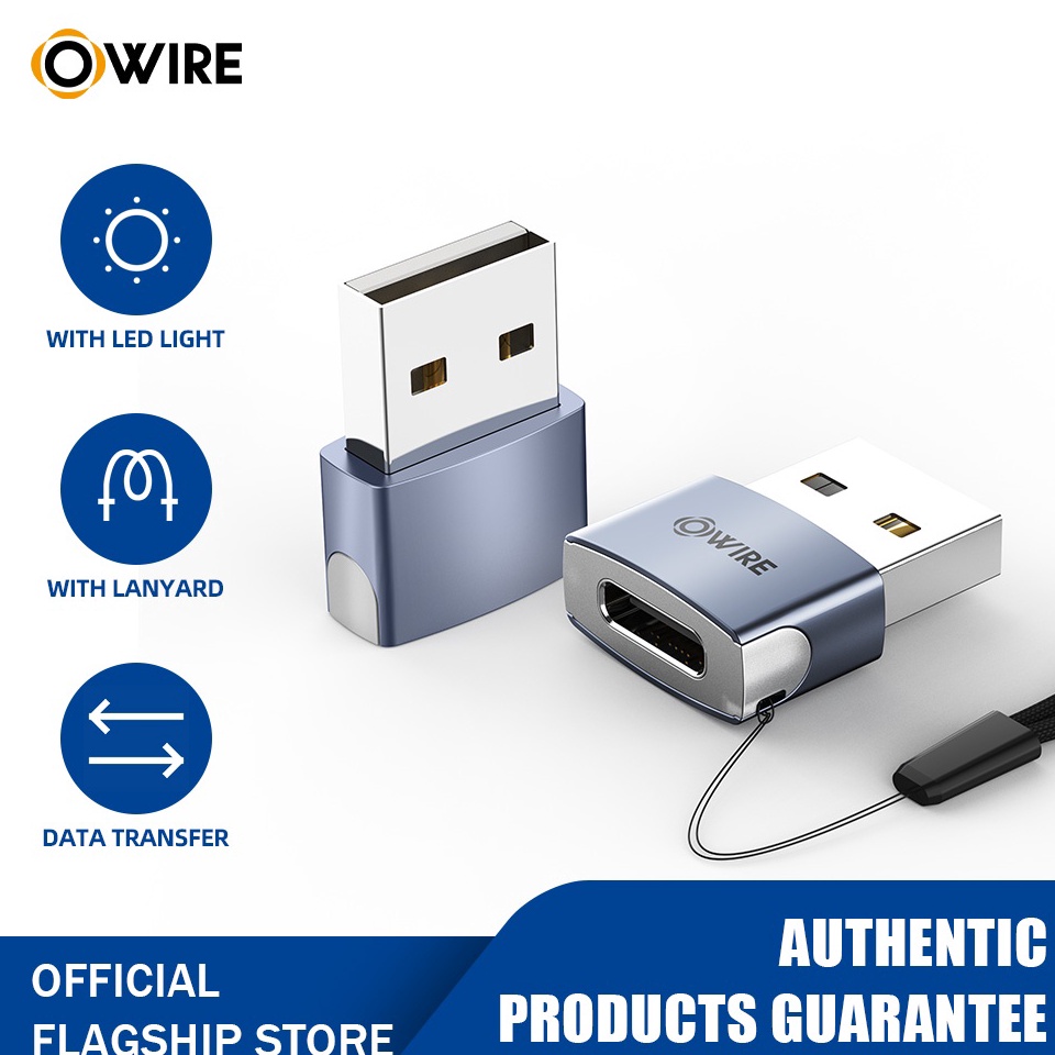 ราคามิตรภาพ OWIRE อะแดปเตอร์ต้นฉบับ USB 2.0 USB to Type C OTG