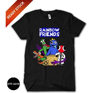 เสื้อยืด ผ้าฝ้าย ลาย Rainbow Friends 24s สําหรับเด็ก DTF-A319