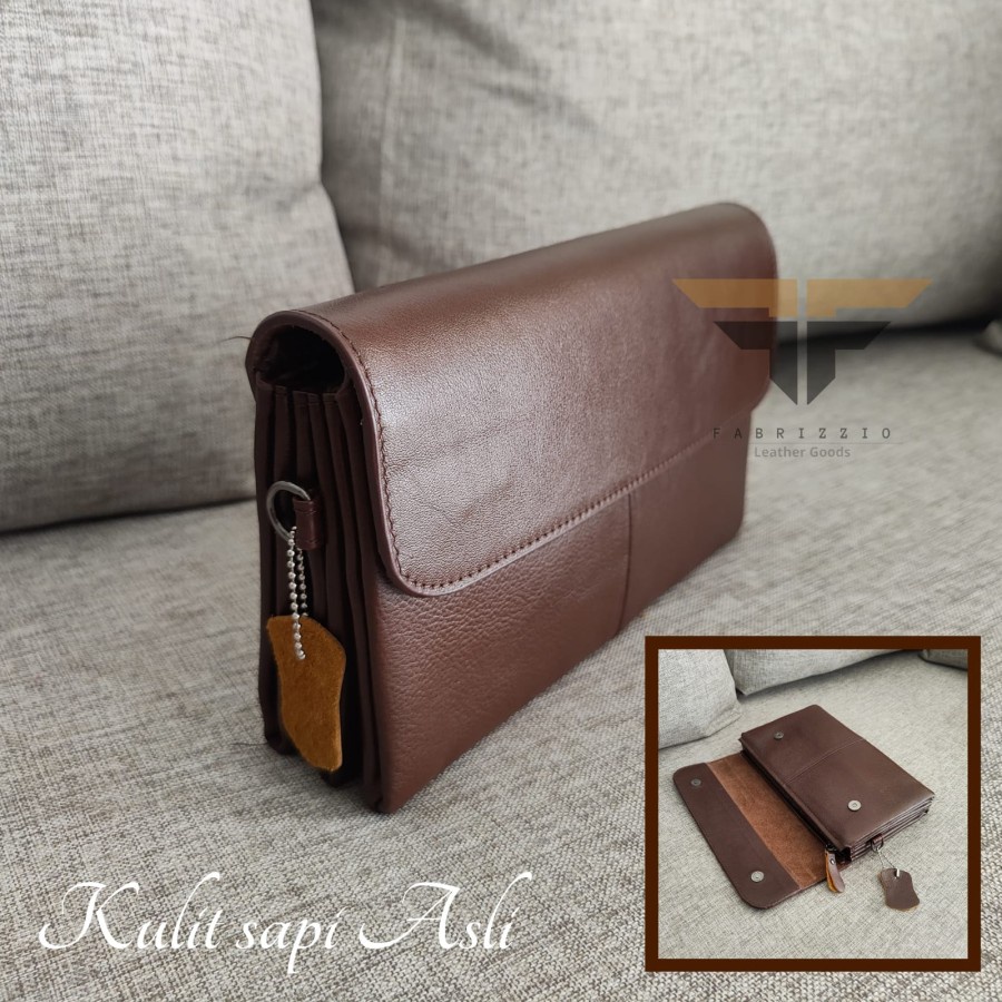 กระเป๋าถือคลัทช์ผู้หญิงหนังแท้-AGATHA