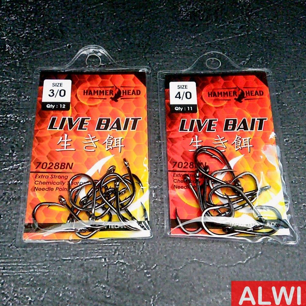 ล่าสุด Ngoncer Hammer Head Live Bait 7028Bn Hook