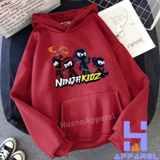 เสื้อแจ็กเก็ต มีฮู้ด ลายเกม Ninja KIDZ สําหรับเด็ก