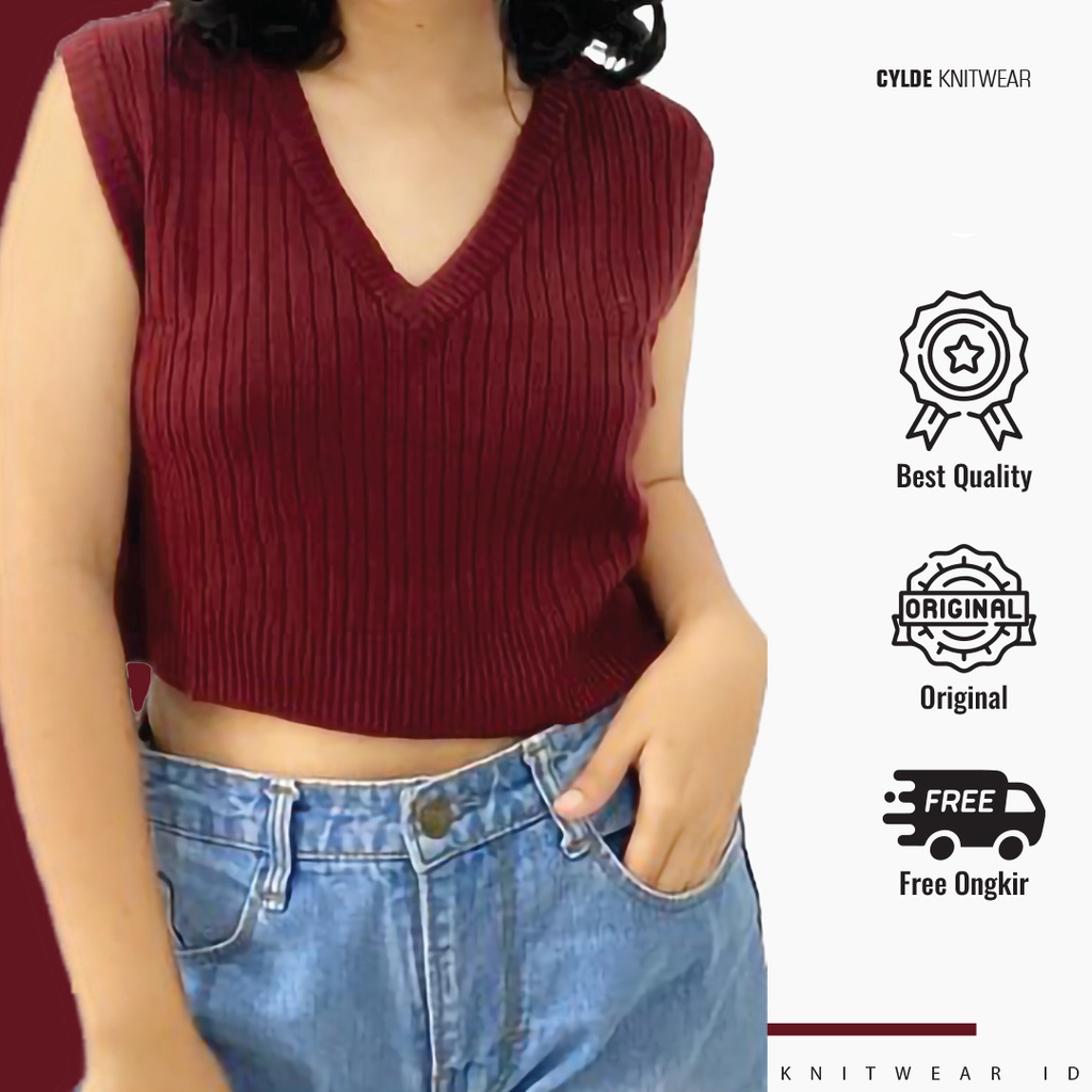 EUGENE VEST PREMIUM / CROP VEST / ผู้หญิง VEST / UNIFORM VEST