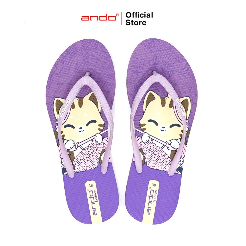 Ando รองเท้าแตะ Kessie อย่างเป็นทางการสําหรับผู้หญิง - ม่วง