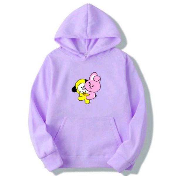 Chymmy และ cooky bts bt21 kids& 39;s เสื้อกันหนาวมีฮู้ดสําหรับเด็กผู้หญิงอายุ 5-8 ปี