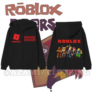 เสื้อแจ็กเก็ต มีฮู้ด แต่งซิป ลาย Roblox Game สําหรับเด็กผู้ชาย และเด็กผู้หญิง