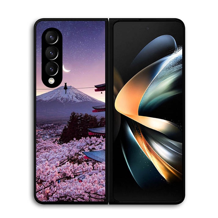 เคส Samsung Galaxy Z Fold 3 Z Fold 4 Japanese Night DF301