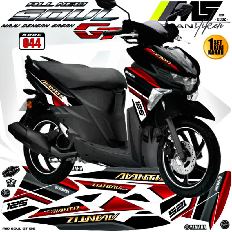 สติ๊กเกอร์รูปลอก Striping Variations Mio Soul Gt 125 2015-2023 ใหม่ Yamaha Mio Soul Gt 125 Led Yamah