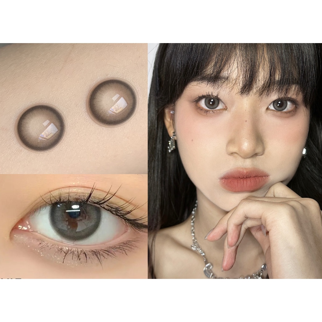 (1 คู่)BPYTAI, FINNARTCON ยี่ห้อ ,14.20mm,Gdia 13.5mm,(เกรด 0-8.00), คอนแทคเลนส์รายปีใช้(grey)
