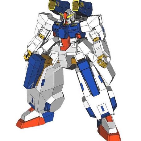 Diy Papercraft Gundam GN-008 Seravee Gundam V3 ใหม่