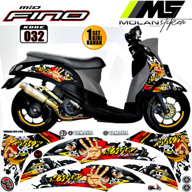 สติ๊กเกอร์รูปลอก Striping Variation สําหรับ Yamaha Fino 115 คาร์บูเรเตอร์ 2012-2013 / Fino 110 / Fino Ps / Fino S ลาย Semi Fullbody ประเทศไทย/Thailook Fi