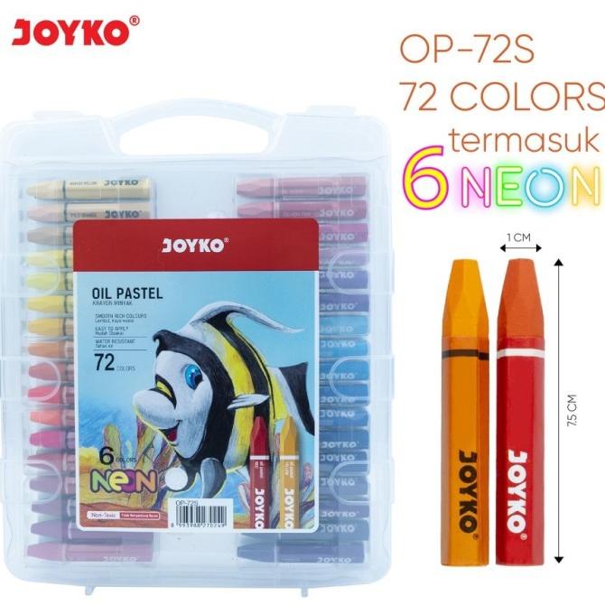 Joyko Crayon 72 สี / Oil Pastel Joyko Crayon 72 สี 6 สีนีออน