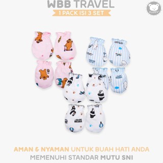 ✨ 7.7.7 ถุงมือเด็กแรกเกิด ขนปุย และเท้า We Bare Bears Travel WTR