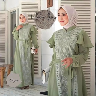 Gamis TERBARU NADIVA DRESS BL M L XL XXL LD 110 ซม. กระโปรงสั้น หรูหรา สไตล์เกาหลี เรียบง่าย สําหรับผู้หญิง