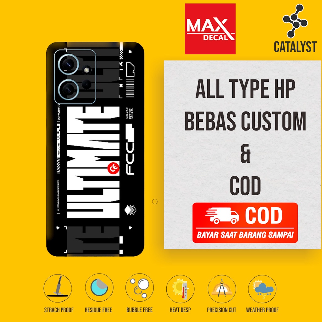 ผิวการ์สกิน Redmi Note 12 4G Fullbody - สามารถปรับแต่งได้ Mugen Code - UEKB