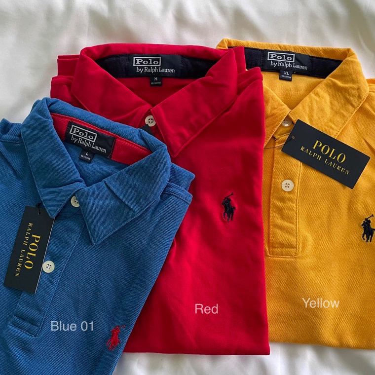 . P0LO R4LPH L4UREN เสื้อโปโลแขนสั้นแบรนด์ผู้ใหญ่เสื้อยืดคอปกผู้ชาย