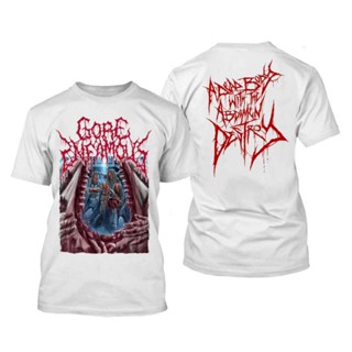 เสื้อยืด พิมพ์ลาย GORE INFAMOUS สีขาว